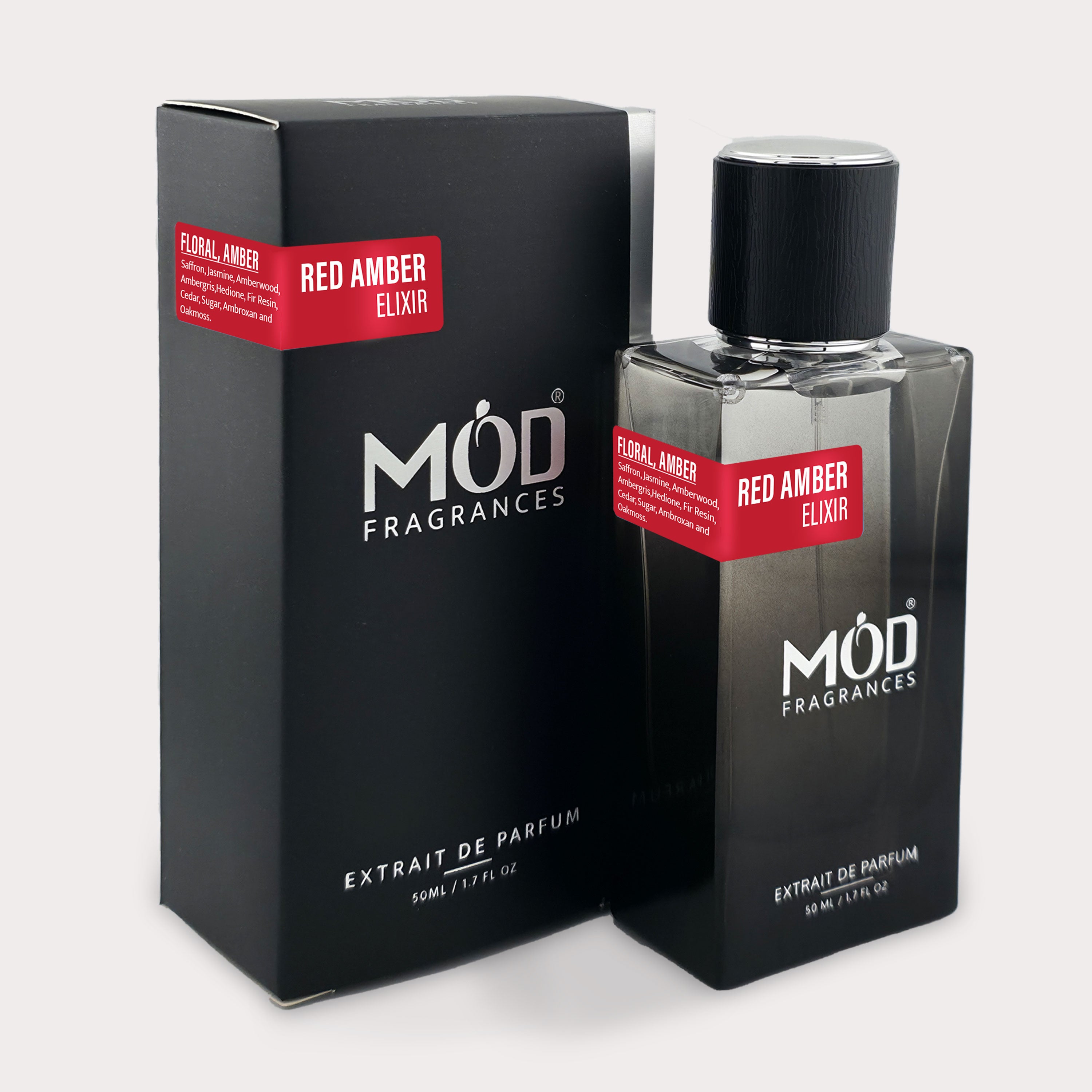 Mod Fragrances Red Amber Elixir Extrait de Parfum: A Luxurious Floral Amber Perfume Inspired by Baccarat Rouge 540