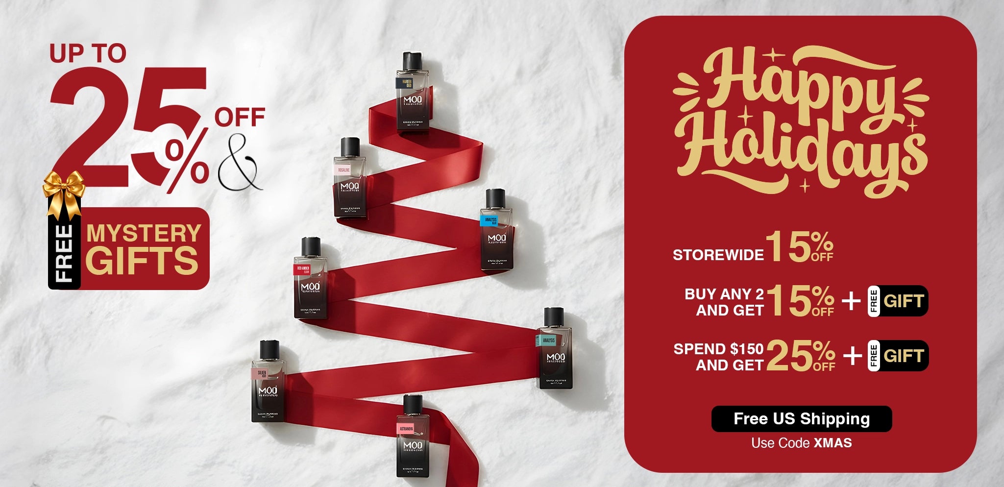Happy Holdays - Up to 25% OFF Plus Mystery Gifts on Mod Fragrances Perfume Dupes