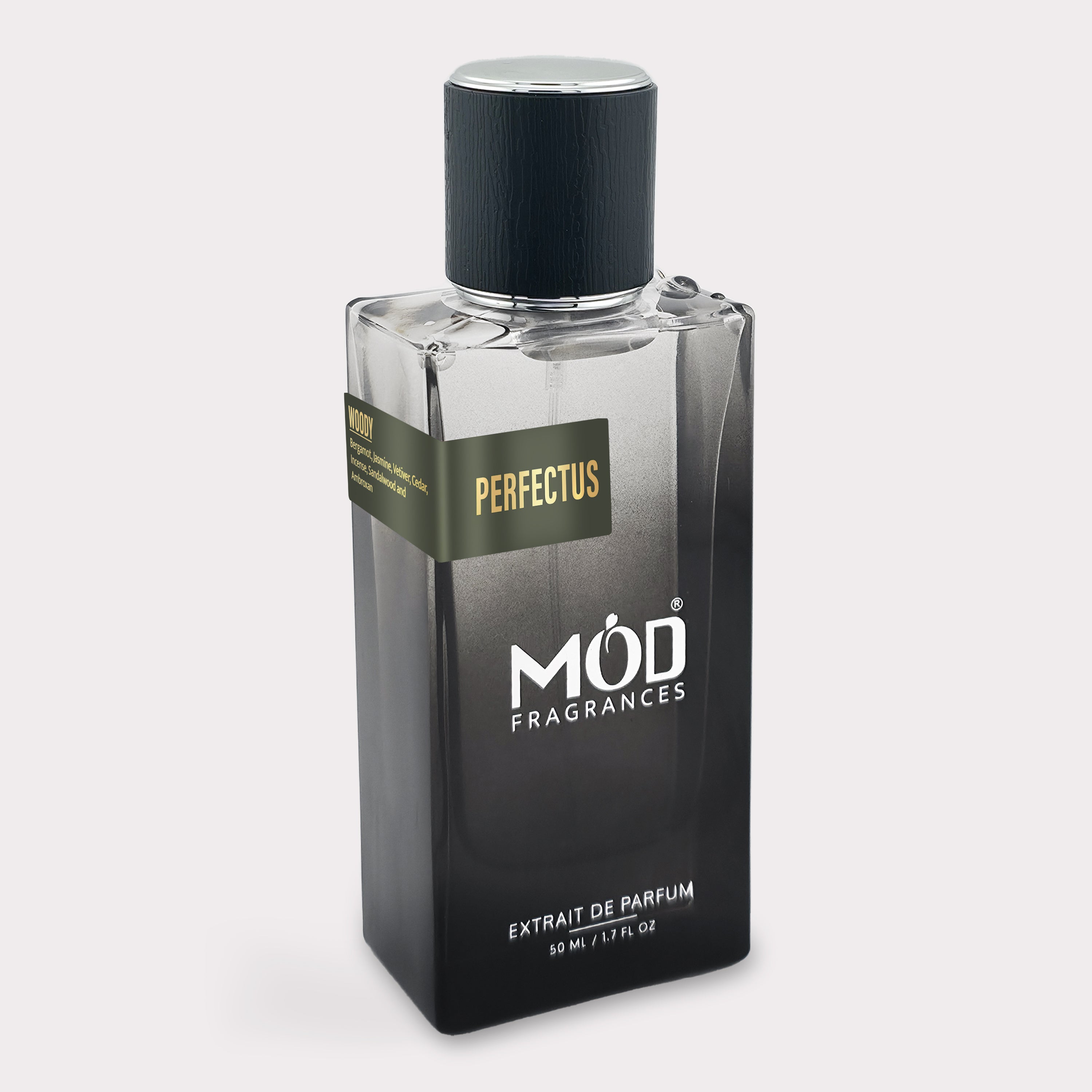 Perfume bottle labeled 'Perfectus' by 'MOD Fragrances' on a light gray background Penhaligon's The Inimitable William Dupe