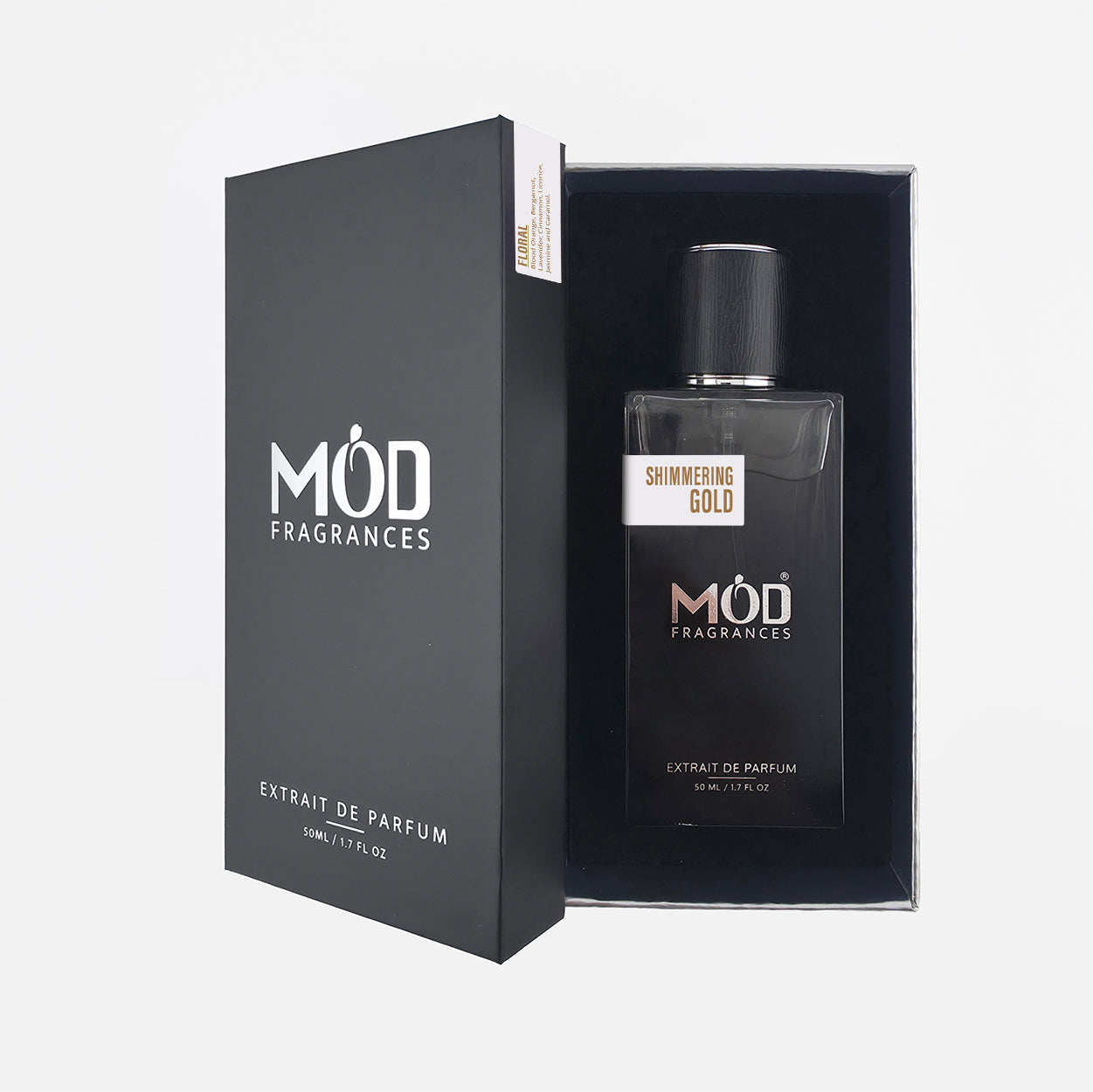 Inspired by Lira MOD Fragrances Extrait de Parfum bottle and packaging on a white background