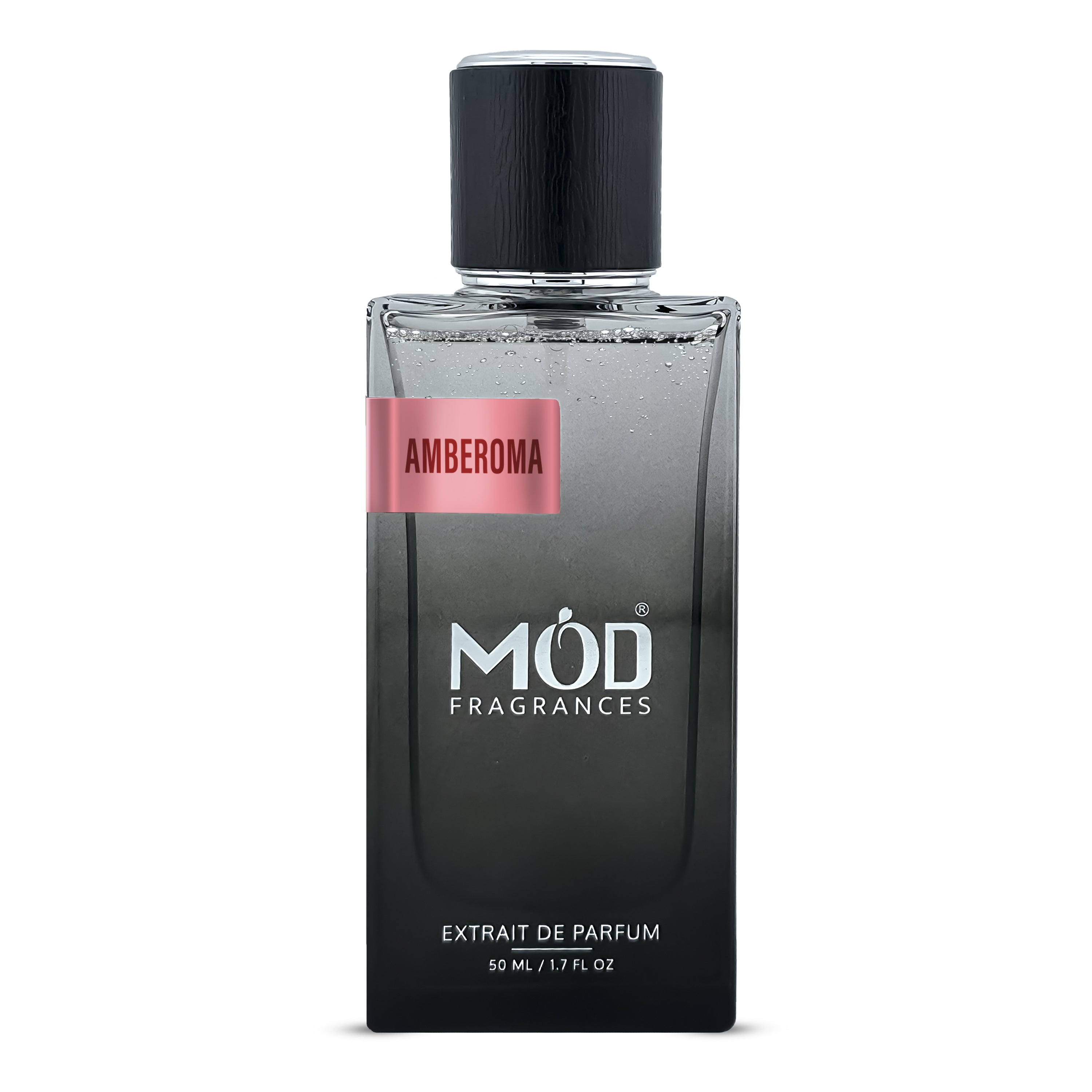 Inspired by Donna Born In Roma Perfume bottle with 'AMBEROMA' and 'MOD Fragrances' branding on a white background