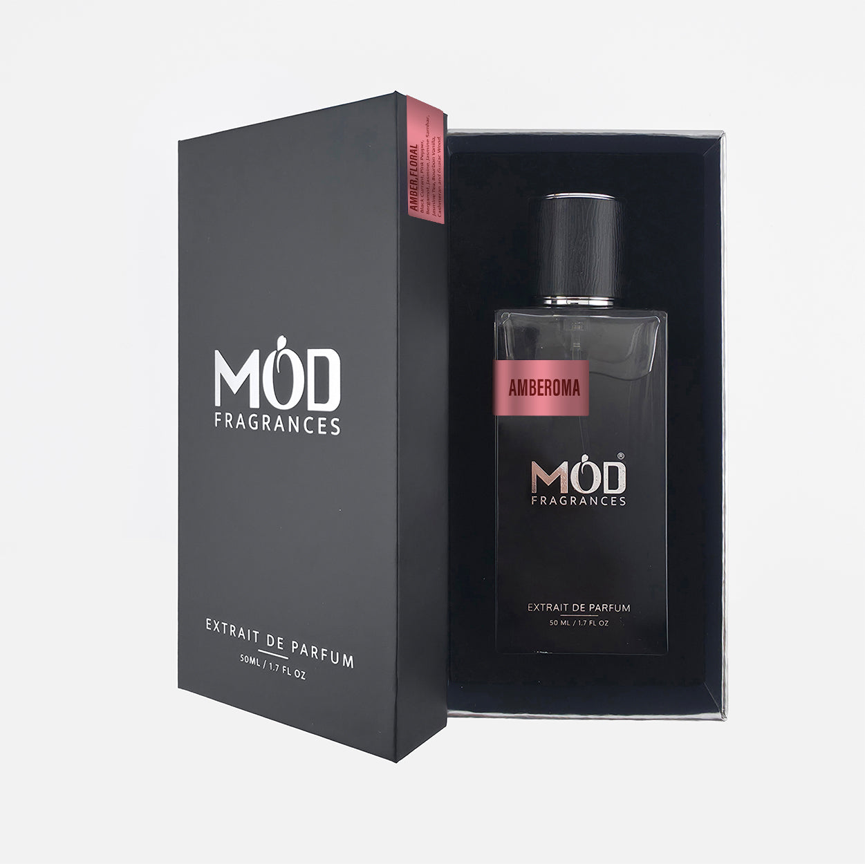 MOD Fragrances Extrait de Parfum bottle and packaging on a white background