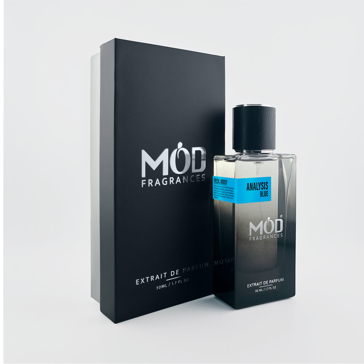 Mod Fragrances perfume bottle and packaging on a white background