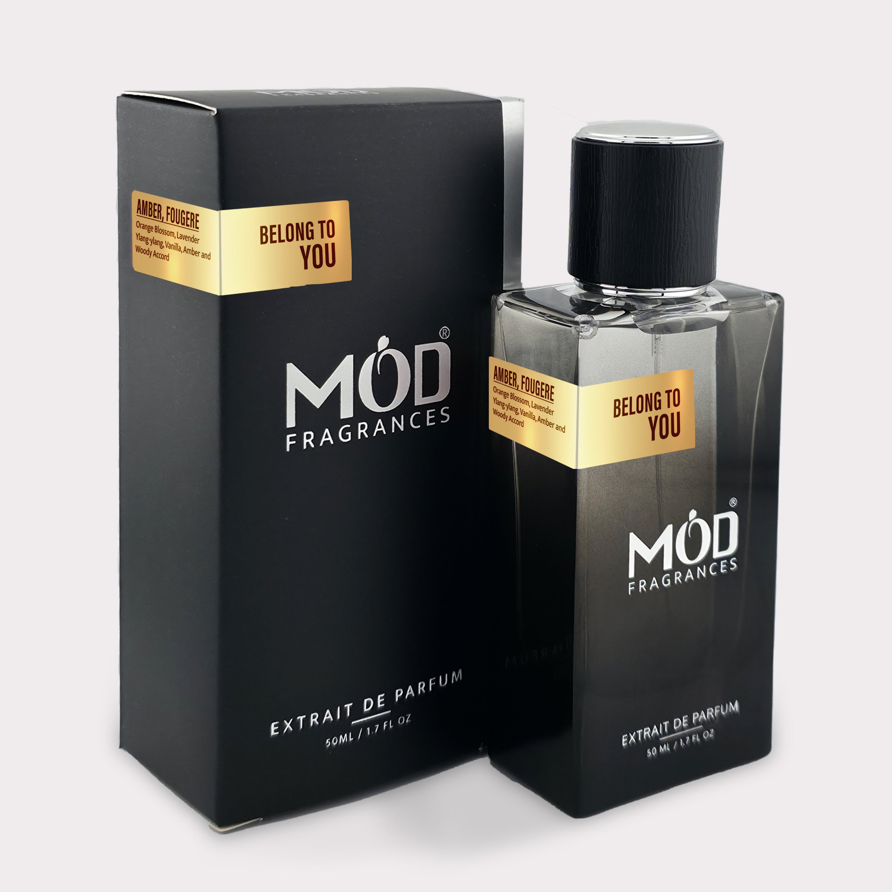 APOM dupe Möd Fragrances perfume bottle and packaging on a white background