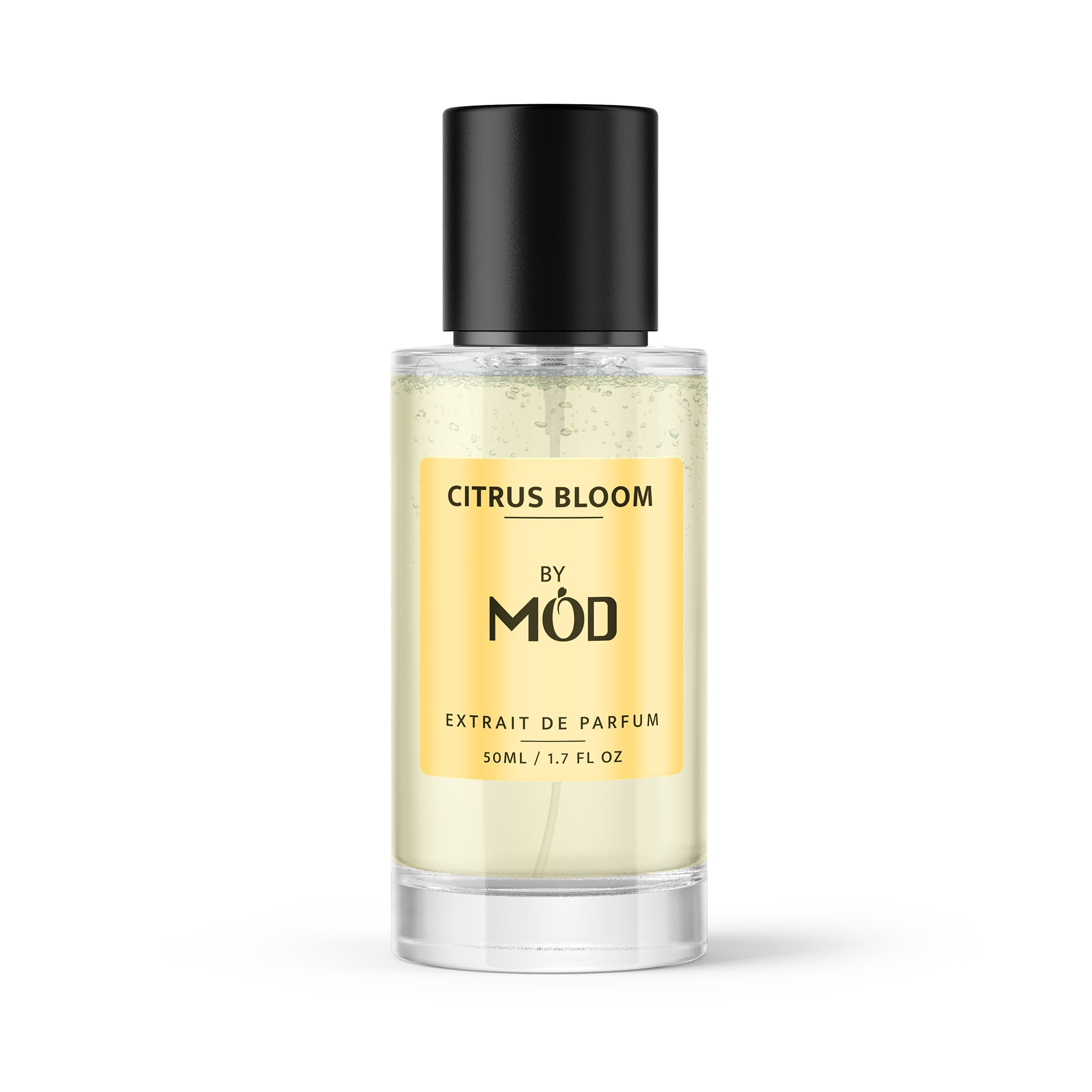 Inspired by Miss Dior Cherie - Perfume bottle labeled 'Citrus Bloom by Möd' on a white background