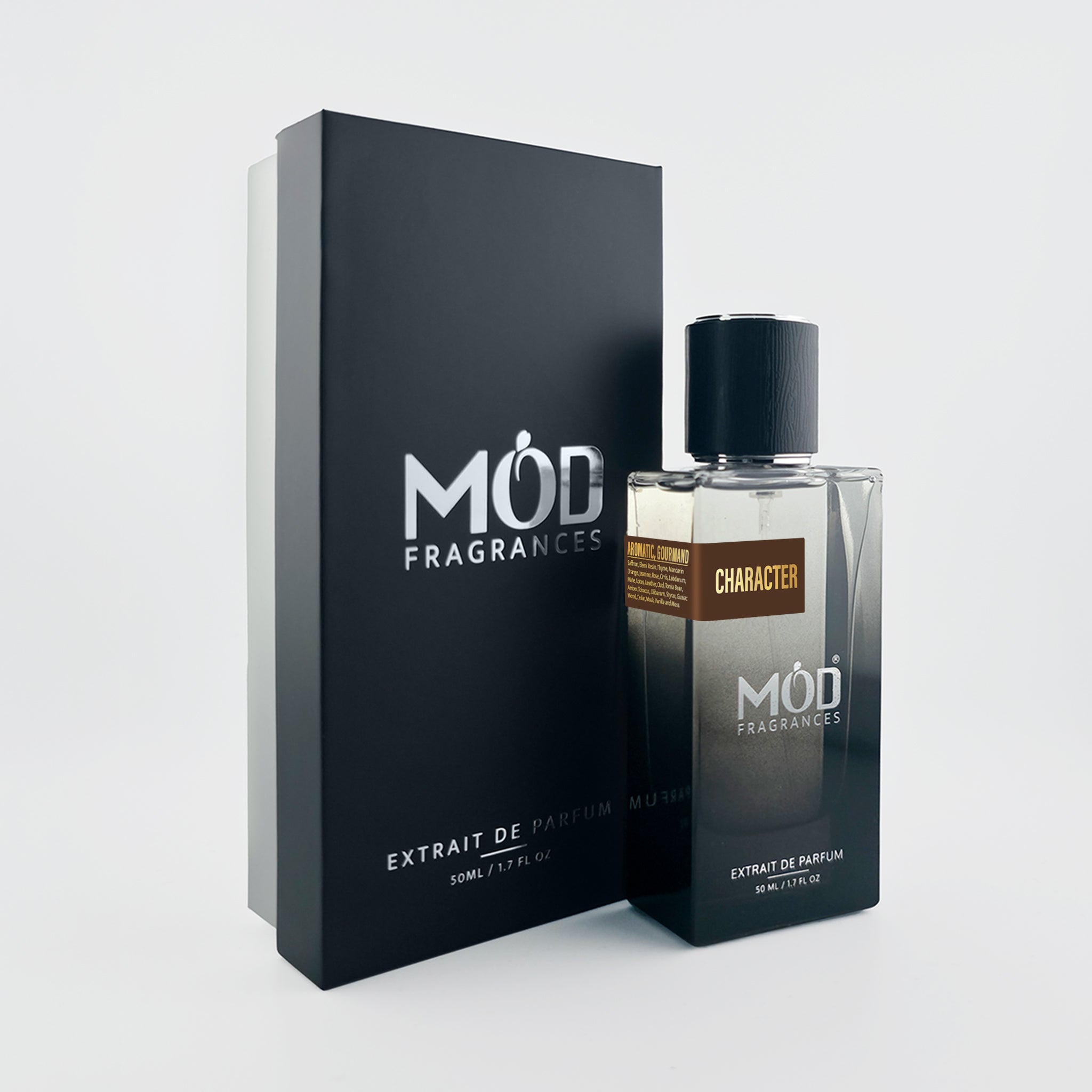 Möd Fragrances perfume bottle and packaging on a white background