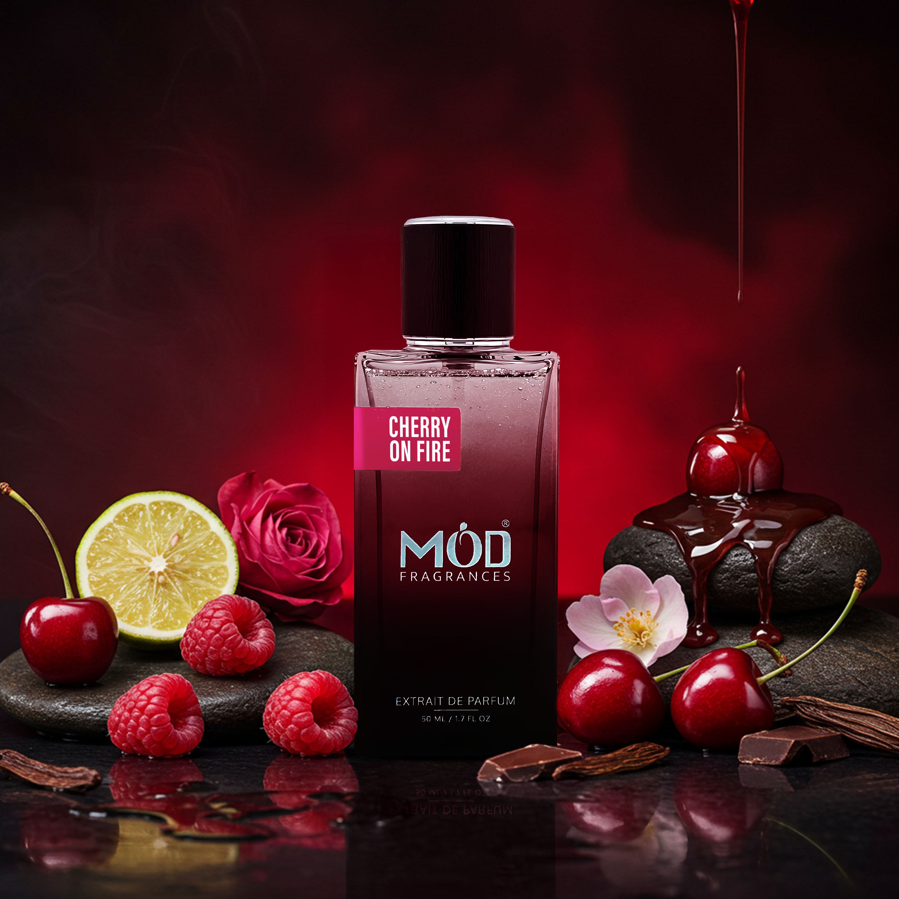 Inspired by Kayali Lovefest Burning Cherry Mod Fragrances Perfume Dupe Bottle