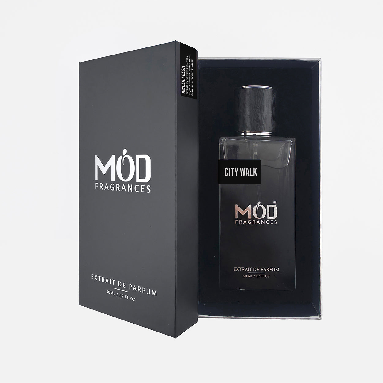 MOD Fragrances City Walk perfume bottle and packaging on a white background