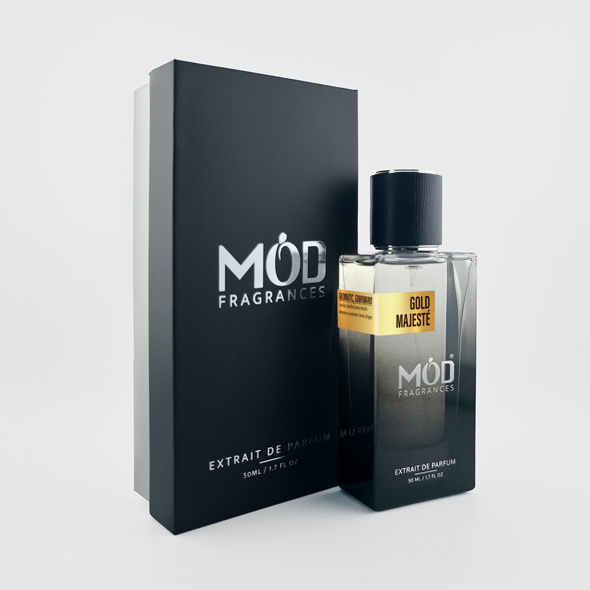 Mod Fragrances perfume bottle and packaging on a white background