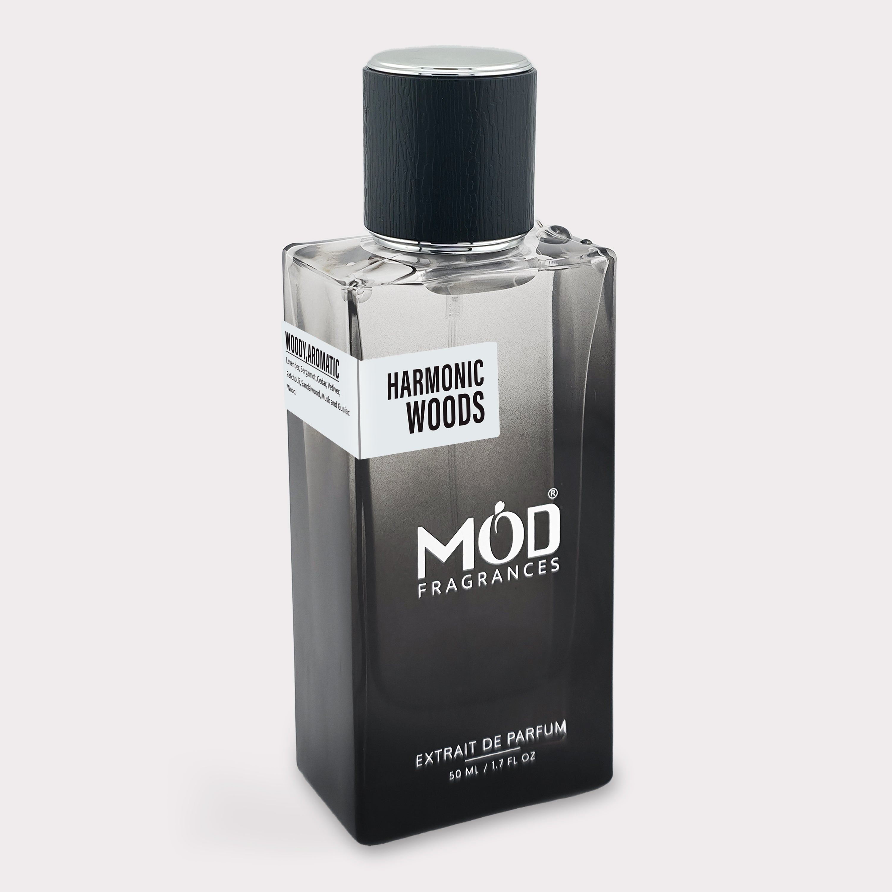 Perfume bottle labeled 'The Grand Move' by MOD Fragrances on a white background