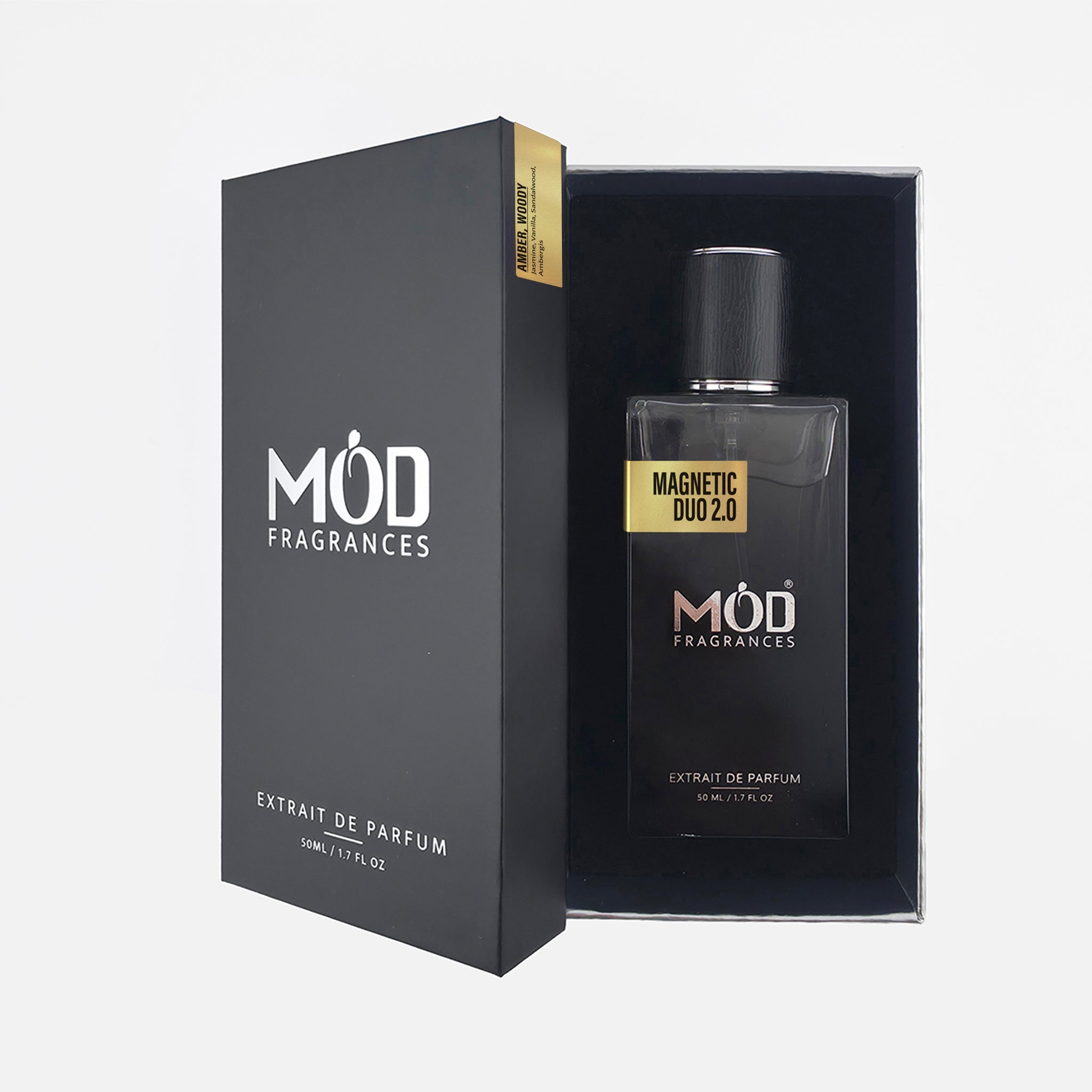 Mod Fragrances perfume bottle and packaging on a white background