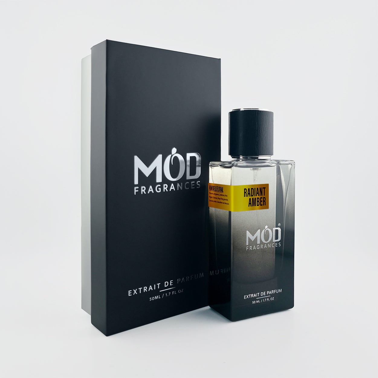 Möd Fragrances perfume bottle and packaging on a white background