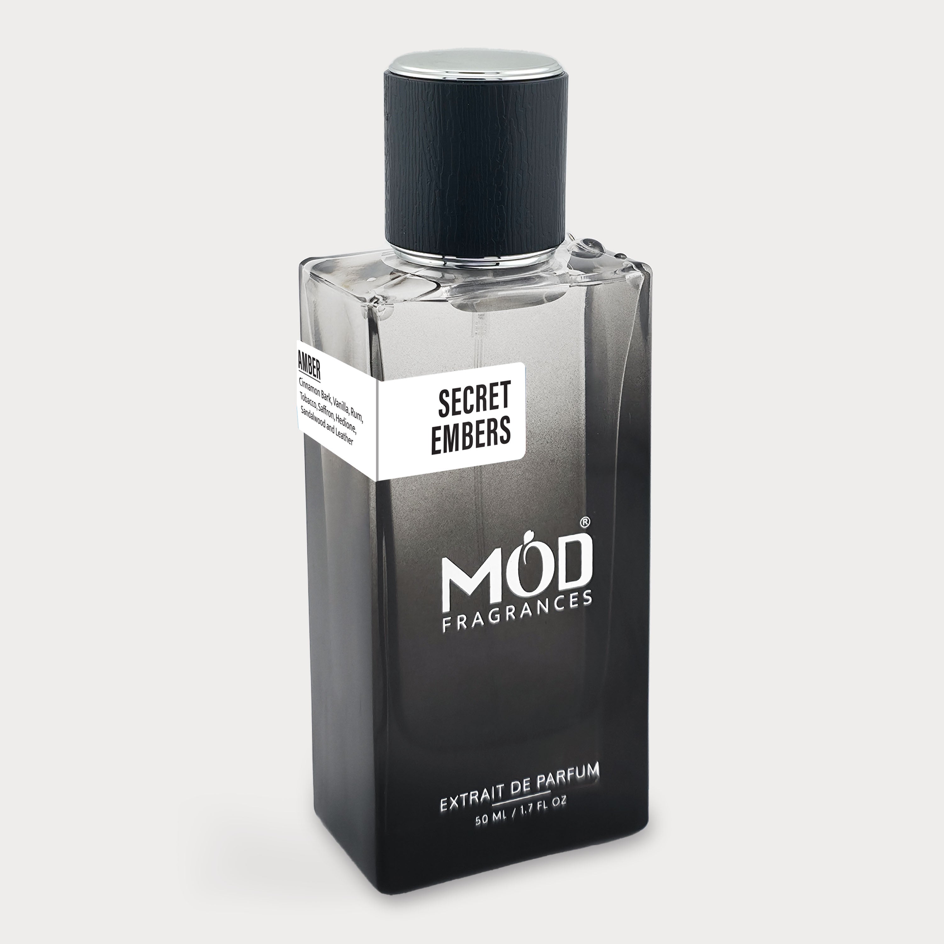 Inspired By Initio Side Effect-Secret Embers Perfume Dupe by Mod Fragrances  Angled View