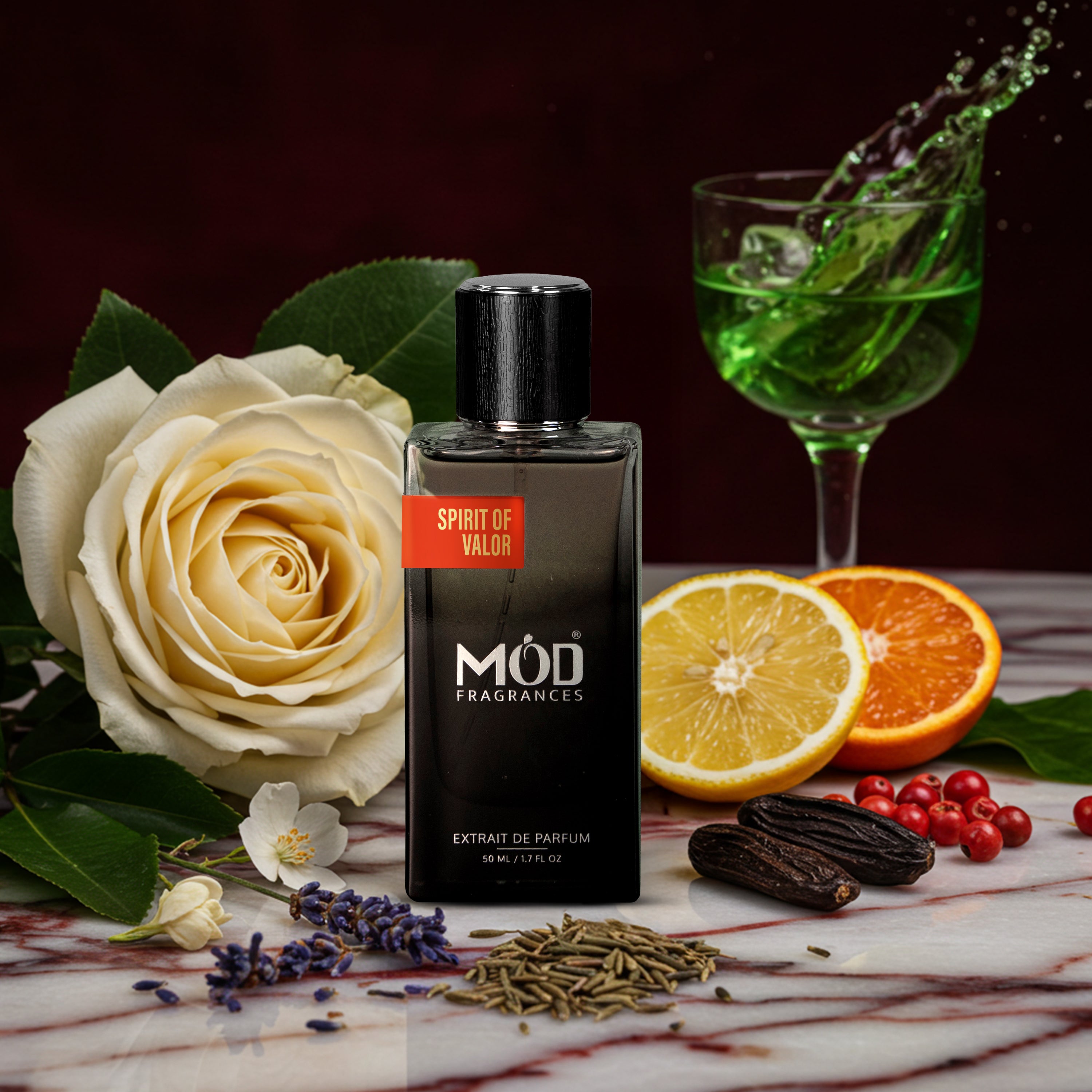 Creed Viking Perfume Dupe - Spirit of Valor Perfume by Mod Fragrances. Black Perfume Bottle. 