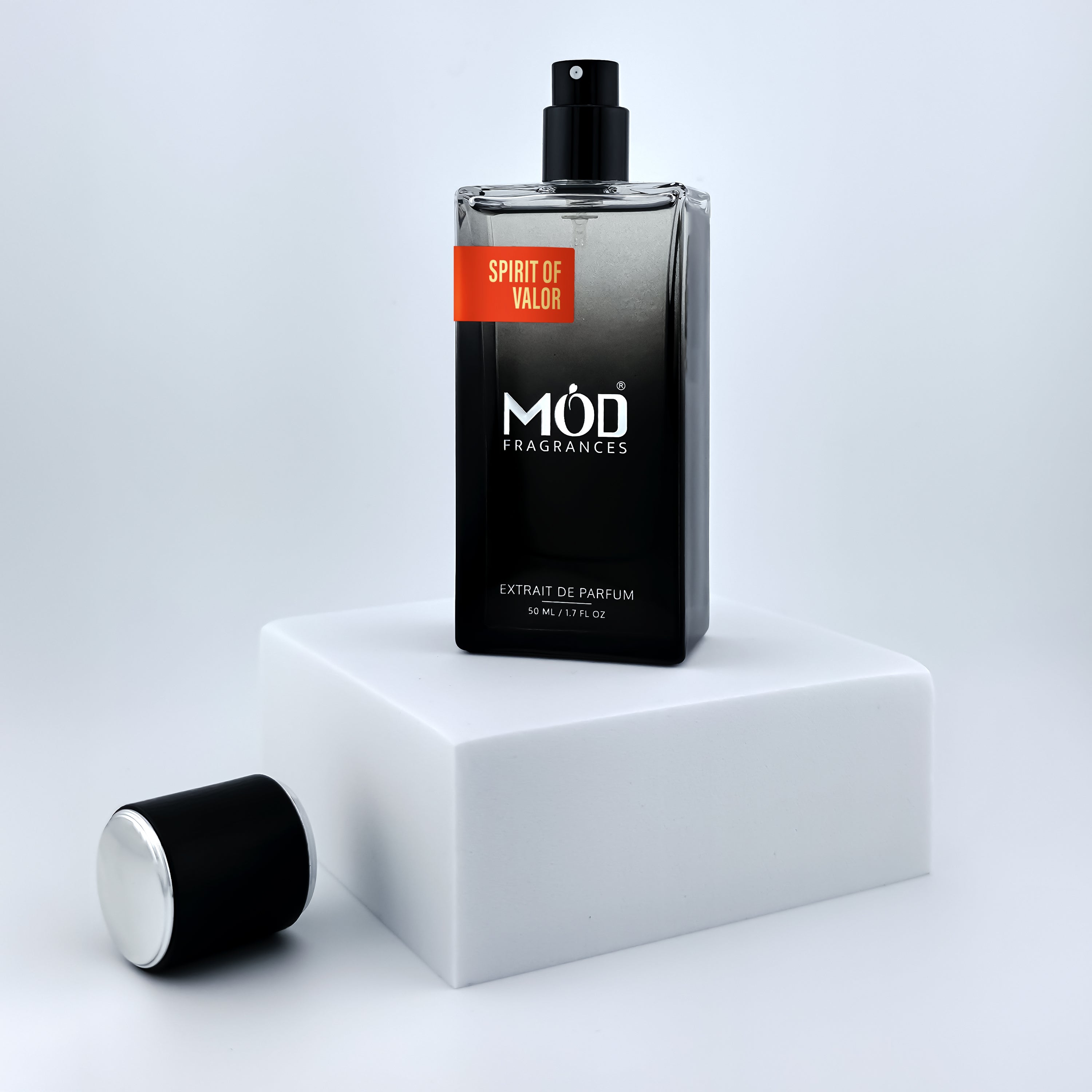 Creed Viking Perfume Dupe - Spirit of Valor Perfume by Mod Fragrances. Black Perfume Bottle. 