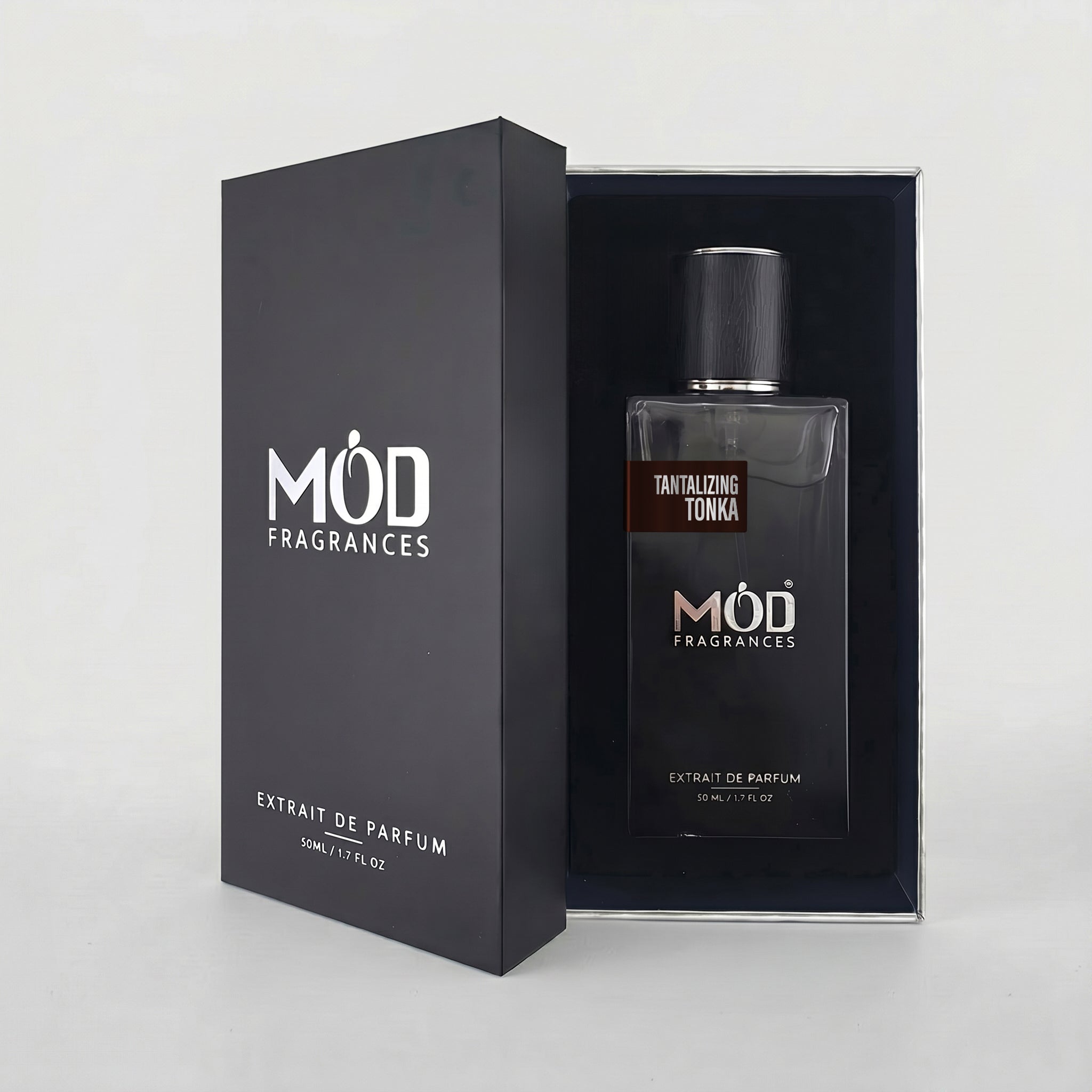 Tantalizing Tonka Perfume Dupe bottle inspired by Myrrh and tonka inside cuffin box