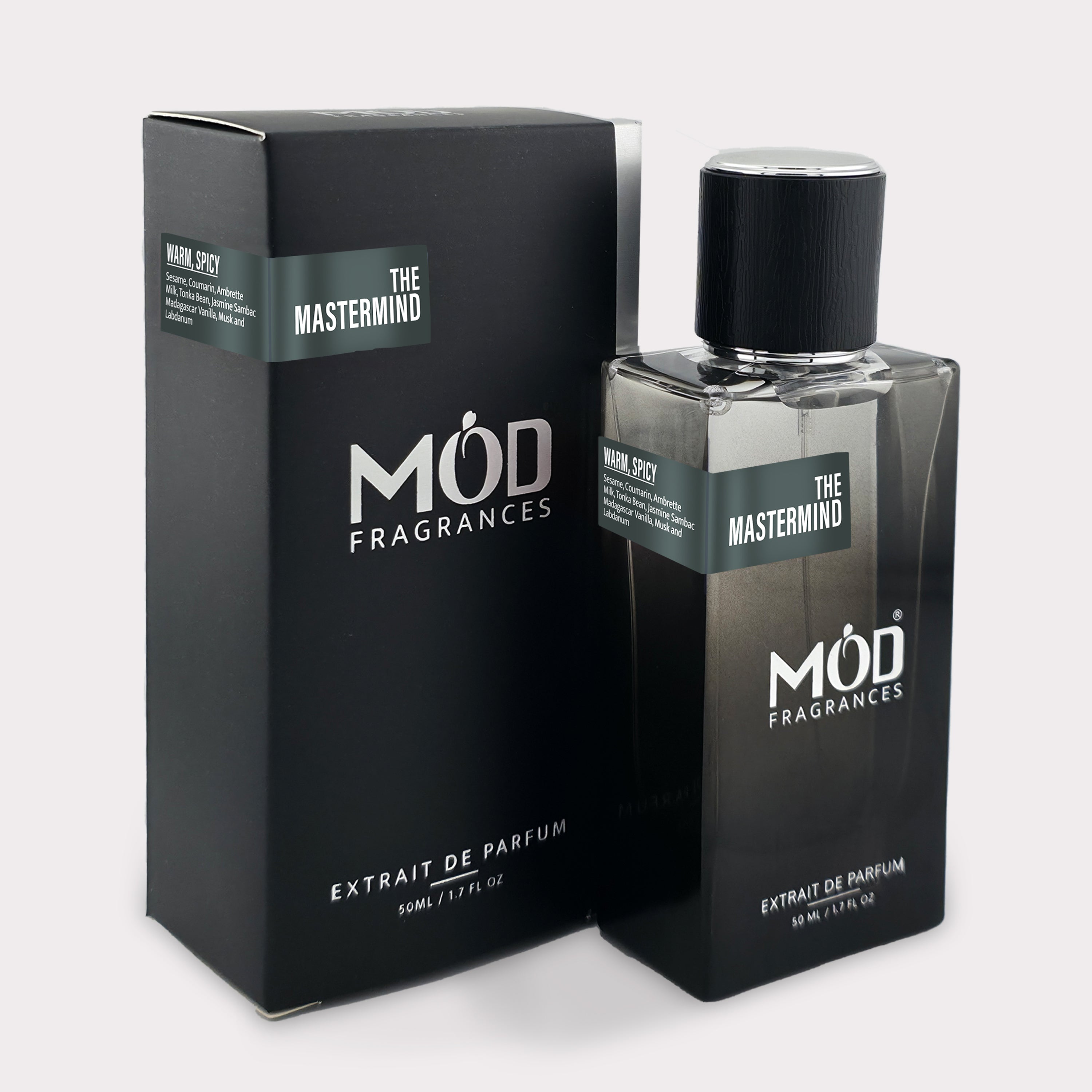 Inspired by Mind Games Sissa Perfume Dupe - The Master Mind by Mod Fragrances, Black Perfume Bottle with Box