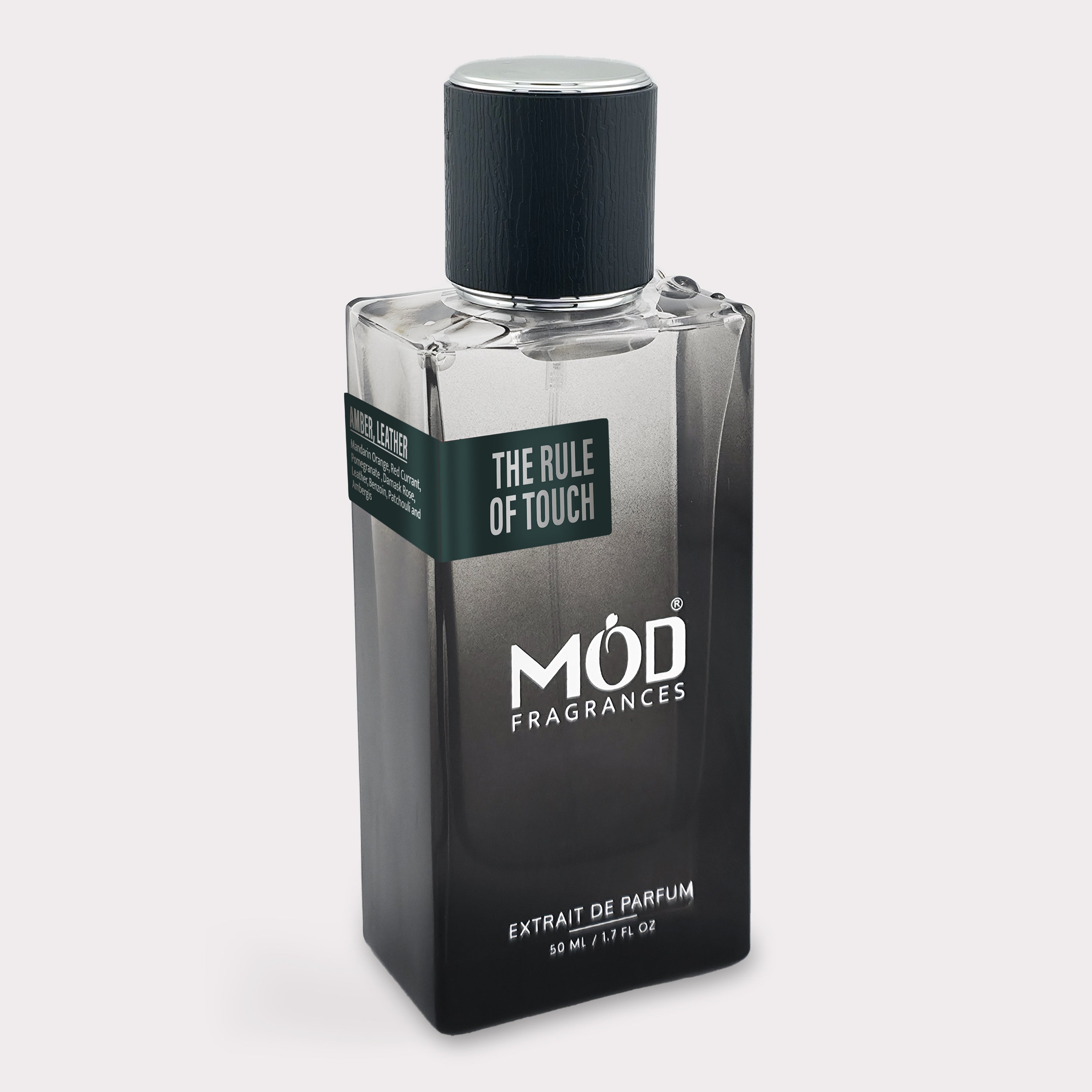 Inspired by Mind Games J'Adoube Perfume Dupe The Rule of Touch by Mod Fragrances Black Perfume Bottle
