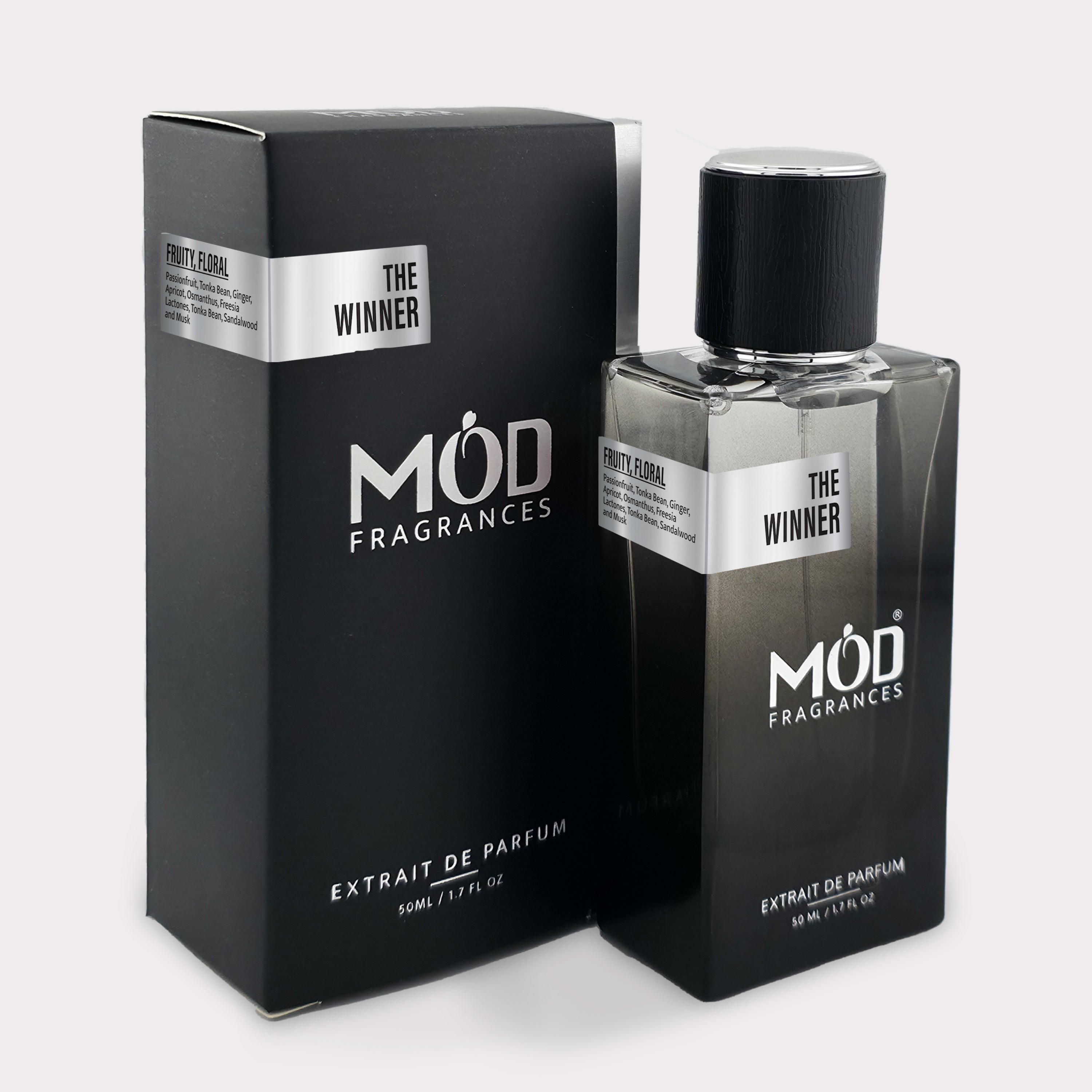 The Winner Perfume Bottle by Mod Fragrances. Inspired by Mind Games Lionora with Box