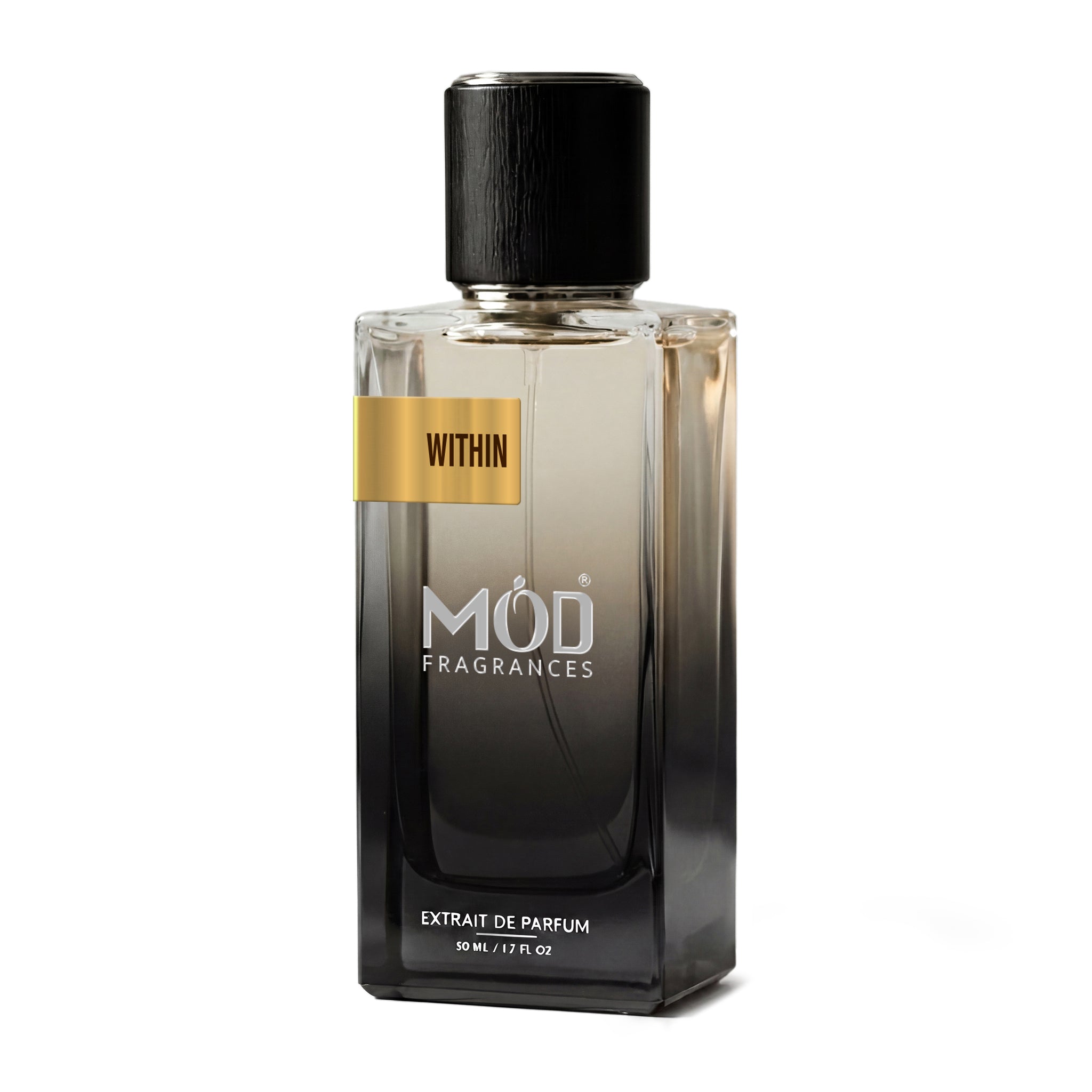 Inspired by Dan La Peau Perfume Dupe bottle with black cap and gold label on a white background